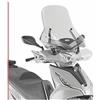 AER MOTO SPARE PARTS GIVI SCHERMO PARABREZZA TRASPARENTE CON ATTACCHI COMPATIBILE CON KYMCO AGILITY 300 R16 2019-2022