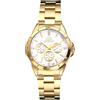 OIDEA Orologi eleganti da donna: orologio da polso analogico al quarzo con scala a barre, cinturino in acciaio inox, orologio da polso da donna impermeabile, 1. Quadrante argento