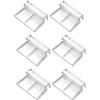SEMINISMAR Clip per Coperchio in Vetro per Acquario,Clip in Vetro per Vasche di Pesce,Staffa per Coperchio per Acquario,Supporto per Acrilico per Acquario,Clip per Coperchio Universale Multifunzione,10mm,6 PCS