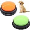 Cerioll Pulsanti per Cani Registrabili, 2 Pezzi Buzzer Button per Addestramento Cani, Buzzer Registrazione, Registrazione E Riproduzione di 31 Secondi, Pulsante di Conversazione Registrabile