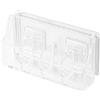 Compactor Bestlock Magic Vision Scatola Portaoggetti da Parete con 4 Scomparti, 12 x 3,7 x 6 cm, Trasparente, RAN7153