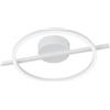 Eglo Lampada da soffitto LED Gambulaga 1, dimmerabile con telecomando, plafoniera geometrica, metallo bianco, RGB, bianco caldo-freddo, 40 cm