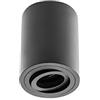 GTV Lampada da Soffitto Plafoniera Lampada Esterno IP20 Nero Cilindro Alluminio Scatola da Parete Sensa 6813