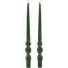 Cereria Di Giorgio - 4 Candele Voluta - Ø 2.2 cm h. 40 cm - Verde Scuro