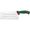 Sanelli Premana Professional Coltello Cinese, Acciaio Inossidabile, Verde/Rosso, 34.5 x 3 x 10 cm