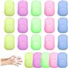 Scettar 20 scatole/400 fogli di foglie di sapone, sapone di carta portatile usa e getta, fogli di sapone da viaggio fiocchi di sapone portatili per escursioni e trekking all'aperto