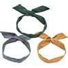 Duories 3 fasce per capelli da donna, stile vintage, in filo di ferro flessibile, pieghevoli, con fiocco, accessori per capelli per donne e ragazze, set A
