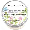 AMOR FLORUM 100% Puro e Naturale CREMA PER LA PELLE LENITIVA - BURRO DI CACAO DI KARITÉ E CERA D'API - 100ml di AMOR FLORUM. Con Oli Idratanti. Protegge la Barriera Cutanea, Idrata, Ripara.