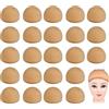 CENRONG Retine per Parrucca,24 Pezzi Elastici Calotte per Parrucche Wig Cap Parrucca Tappi Cappucci per Parrucche Unisex Berretto Parrucca Cappucci per Capelli in Nylon Nudo