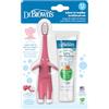 Dr. Brown's Set di spazzolini da denti da neonato a bambino, 39,7 g, rosa