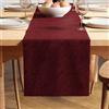 Encasa XO Runner da Tavola Moderno in Chenille 13x59 Bordeaux