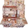 Funto Kit di Scrapbooking (96 PCS), Collezione Vintage-Glicine e Farfalla, Perfetto per Materiali di Bullet Scrapbooking, Planner DIY Arte e Collage