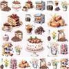 WANDIC 3 fogli di adesivi da forno per torte, impermeabili, per mobili, 15 x 30 cm