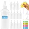 Ferenando 12 Pezzi Bottiglia Squeeze di Plastica, 200ml Squeeze Bottle