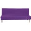 Aisaving Fodera per divano senza braccioli tinta unita Stretch Fodera per fodera per futon 3 posti Fodera per divano pieghevole per elastici 3 posti Pieghevole Divano letto senza braccioli 200 x 130 cm
