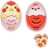 thirei Timer per Uova, 2 Pezzi Egg timer da Cucina, Colore Uovo Timer, per Casa, Scuola, Ristorante, Scelta Della Maturità Delle Uova
