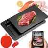 Three Stars Tavola Sbrinamento Rapido Cibo - Vassoio in Alluminio 35,5 x 20,5 x 0,2 cm con Accessori Spazzola Silicone e Pennello - Piastra per Carne + Pesce + Pollo - Cucina Igienica Riutilizzabile | 3-Stars