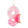 mciskin Candela con 9 numeri glitterati, rosa 9 candele con coda di sirena, decorazioni per il 9° compleanno di ragazzi e ragazze, forniture per feste a tema sirena