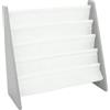 Humble Crew HumbleCrew Libreria Bambini Moderna: Scaffale 4 Ripiani per Libri, Design Grigio/Bianco Elegante, Ideale per Camerette Stile e Letture Creative