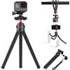 Digicharge Cavalletto flessibile per telefono/Action Cam/fotocamera compatibile con Smart Phone/Gopro Hero / Insta360 / fotocamere digitali e DSLR Gorilla Tri Pod Mount Stand