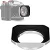 Haoge Bayonet - Paraluce in metallo per obiettivo Fujifilm XF 23 mm F2 R WR, XF 35 mm F2 R WR, XC 35 mm F2, XF35 mm f2, XF23 mm f2, XC35 mm Hood Shade, Replaces Fuji LH-XF35-2, argento