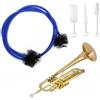 Cutiolly Kit Pulizia Cura per Tromba,4pcs Pulizia della Tromba,Spazzola Valvola Pennello Flessibile,Spazzole per Trombe,Accessori per Manutenzione Strumenti Musicali,Flessibile Spazzola per Bocchino,Valvola