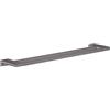 hansgrohe AddStoris - Portasciugamani bagno doppio, portasciugamani a parete, fissaggio nascosto, accessori bagno, cromo nero spazzolato, 41743340
