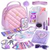 Hohosunlar Regalo Borsa per Bambina con Accessori - Trucchi, Diario, Maschera per Gli Occhi di Unicorno, Portafoglio, Telefono - Giocattoli e Giochi Regalo per Natale e Compleanno - 3-8 Anni