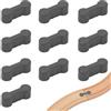 KAHZOR 10 Pezzi Connettori per Binari Grigio, Accessori Per Binari In Legno, Ferrovia in Legno Adattatore Accessori Collegamento per Binari Treni, Adattatori Compatibili