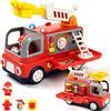 Marstone Vigili del fuoco, giocattolo a partire da 1 2 anni, Montessori giocattolo a partire da 1 2 anni con luce e suono, vigili del fuoco per bambini, regali per ragazzi ragazze, bambini Fire Truck veicoli