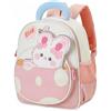 PROTAURI Zainetto Bambina, 2-6 Anni, Zaino Asilo Bimbo Riflettente con Cinturino Torácico, Sacca Asilo Di Grande Capacità Per Asilo, Scuola E Gite, 11L, Rosa
