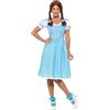 SMIFFYS Costume Kansas Country Girl, Bianco e blu, con vestito e nastri per capelli Halloween