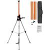 SucceBuy Treppiede di livello laser 1/4"-20 e 5/8"-11 Montaggio filettato 40,94-133,85 pollici Regolazione dell'altezza con livella a bolla e supporto per carichi pesanti