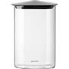 GUZZINI Barattolo Rettangolare in Vetro L 1,3L Fresh & Style Nero
