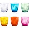 GUZZINI Aqua Set 6 Bicchieri Acqua Colorati 350ml in Plastica
