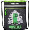CYPBRANDS Mochila Saco, Zaino Sacco Unisex-Bambini e Ragazzi, Nero, M