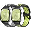 MIJOBS 2 Cinturino Compatibile con Huawei Watch Fit 3/4/5 | Orologio Intelligente Cinturini in Silicone Sportivo Design a due Colori Fori Traspiranti Braccialetto