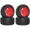 Eurowagens RC Pneumatici 110 Camion Pneumatici E Ruote Telecomando Rosso