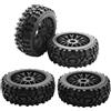 Eurowagens 4Pc Ruote E Pneumatici RC Con Esagono 17Mm Cerchi 18 Scala