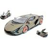 Burago LAMBORGHINI SIAN FKP37 HYBRID 2020 METALLIC MATT GREEN 1:18 Burago Auto Stradali
