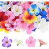 M METERXITY 100-Pack Fiori Di Orchidea Artificiali, Teste Di Fiori Di Seta Finta Per Fai Da Te/Decorazioni Per Vestiti/Matrimoni/Feste [Colori Miscelati, 2.2/5.5cm]