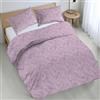 Riad Arredo Set Copripiumino Morbido 100% Puro Cotone Italiano - Parure Sacco Piumino con Federe Made in Italy (Bali Rosa, Matrimoniale 250x240 + 2 federe 52x82)