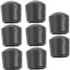 AUTSUPPL 8pcs Tappi di Ricambio per Calcio Balilla, Copri Asta di Sicurezza, Accessori per Tavolo da Calcio, 16mm, Nero, PVC