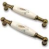 Mprofi MT® 10 Pezzi | Maniglie per Mobili Cucina | 96 mm | Maniglie per Cassetti, Ante, Armadi e Pensili | Design Moderno Effetto Oro Vecchio, per Cucina, Bagno e Camera