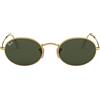Ray-Ban Occhiali da Sole RB3547 001/31 Oval Oro/Verde G-15 Unisex