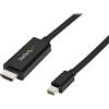 StarTech.com Cavo da Mini DisplayPort a HDMI da 3 m - Video 4K 30Hz - Cavo adattatore da mDP a HDMI - Mini DP o Thunderbolt 1/2 da Mac/PC a monitor/display HDMI - (MDP2HDMM3MB)
