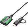 Exsys EX-1303 USB 2.0 a 1 cavo seriale RS-232/422/485 e TTL con blocco terminale a 18 pin