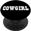 Completo da cowgirl per cavaliere occide Cowgirl Costume Donne Cavalli Ragazze Equitazione PopSockets PopGrip Adesivo