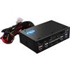 Simpletek 5,25" Dashboard SD, MMC, CF, TF, M2, USB 2.0, USB 3.0, Molex 4-pin Cavo - refurbished
