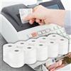 Generico 10 Rotoli Cassa 57x30 Termica Fiscale, Confezione da dieci Registratore Cassa 57